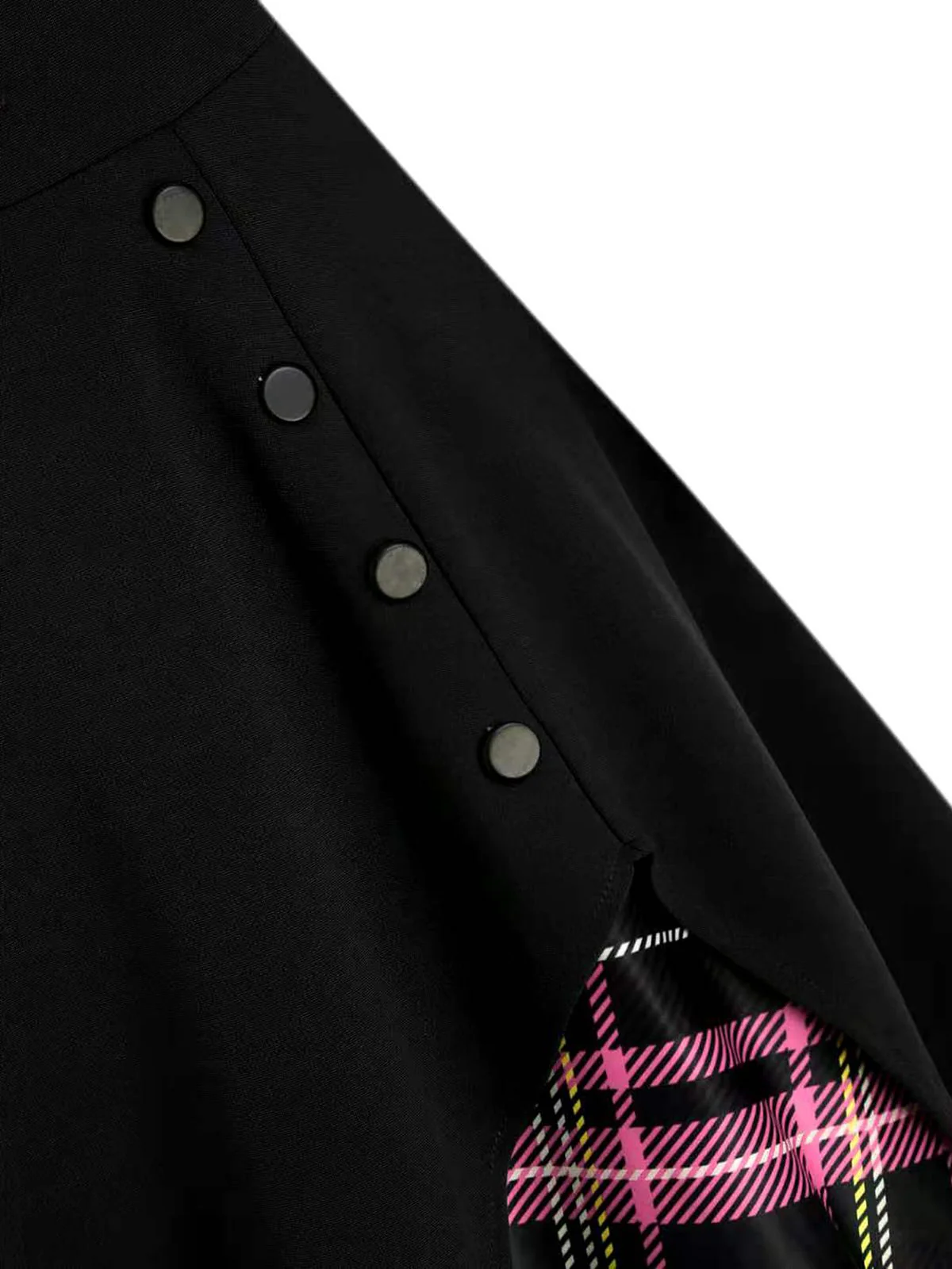 1950s Sweetheart Plaid Patchwork Dress - Image 4
