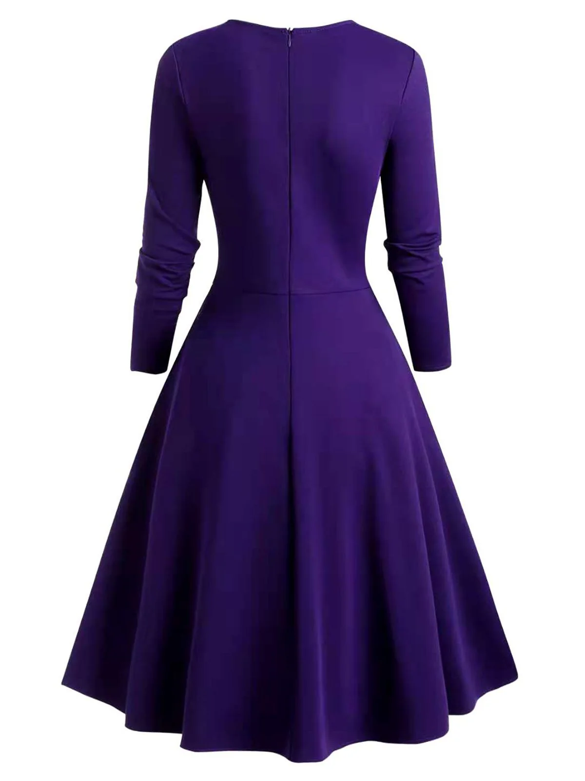1950s Sweetheart Plaid Patchwork Dress - Image 6