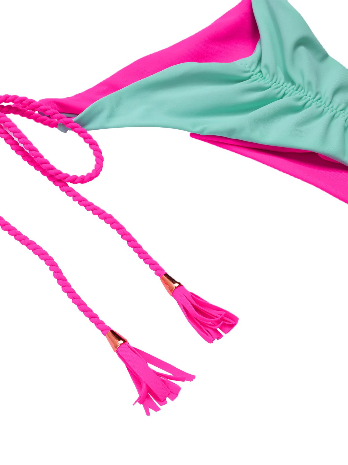 1950s Tie Back Backless Braided Bikini Set - Image 11