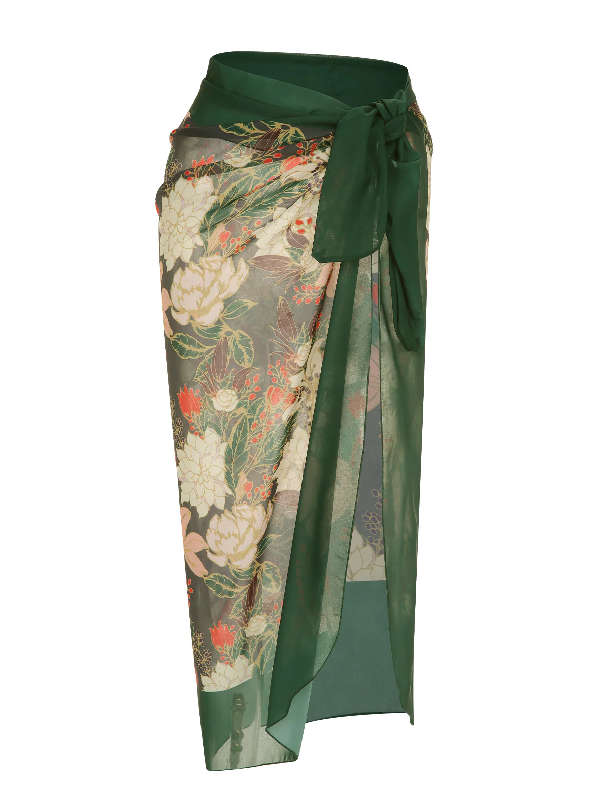 1950s Tropical Plant Patchwork Bikini Set & Cover-Up - Image 7