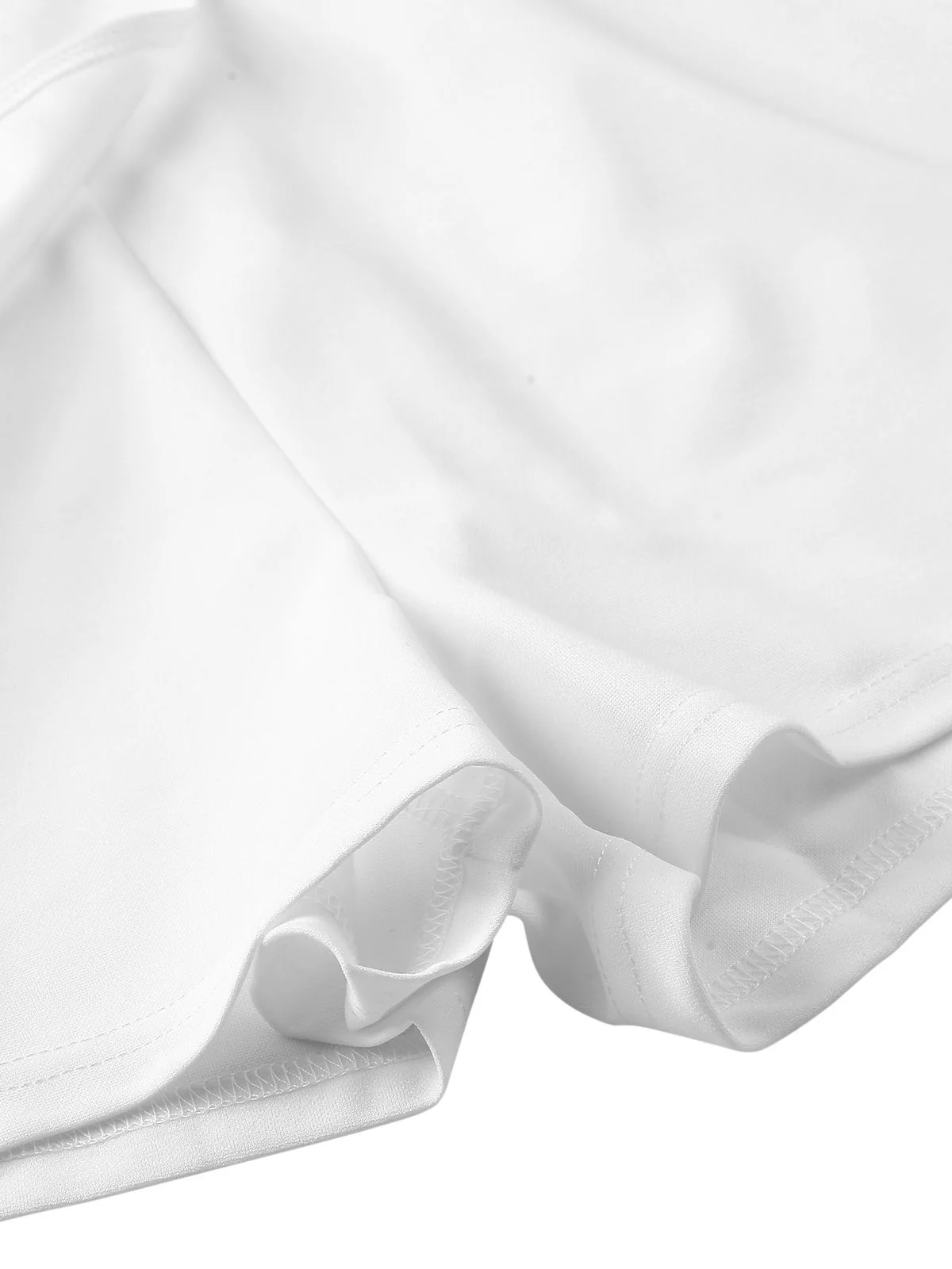 1950s V-Neck Solid Lapel Romper - Image 10