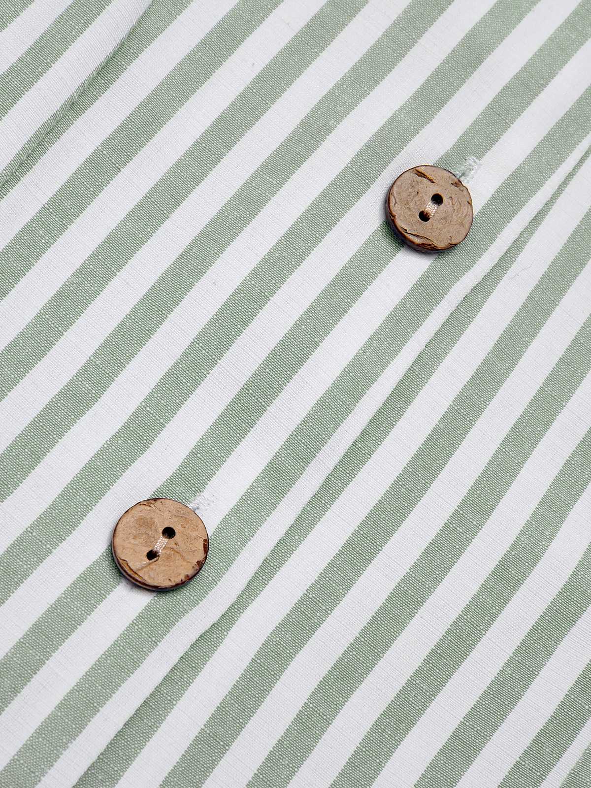 1950s V-Neck Stripes Sleeveless Belted Romper - Image 6