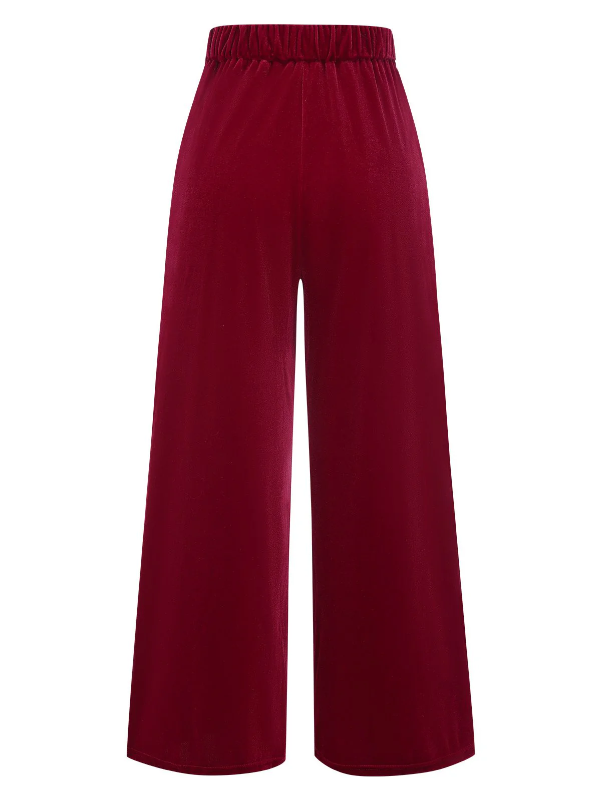 1950s Velvet High-Waist Solid Pants - Image 2
