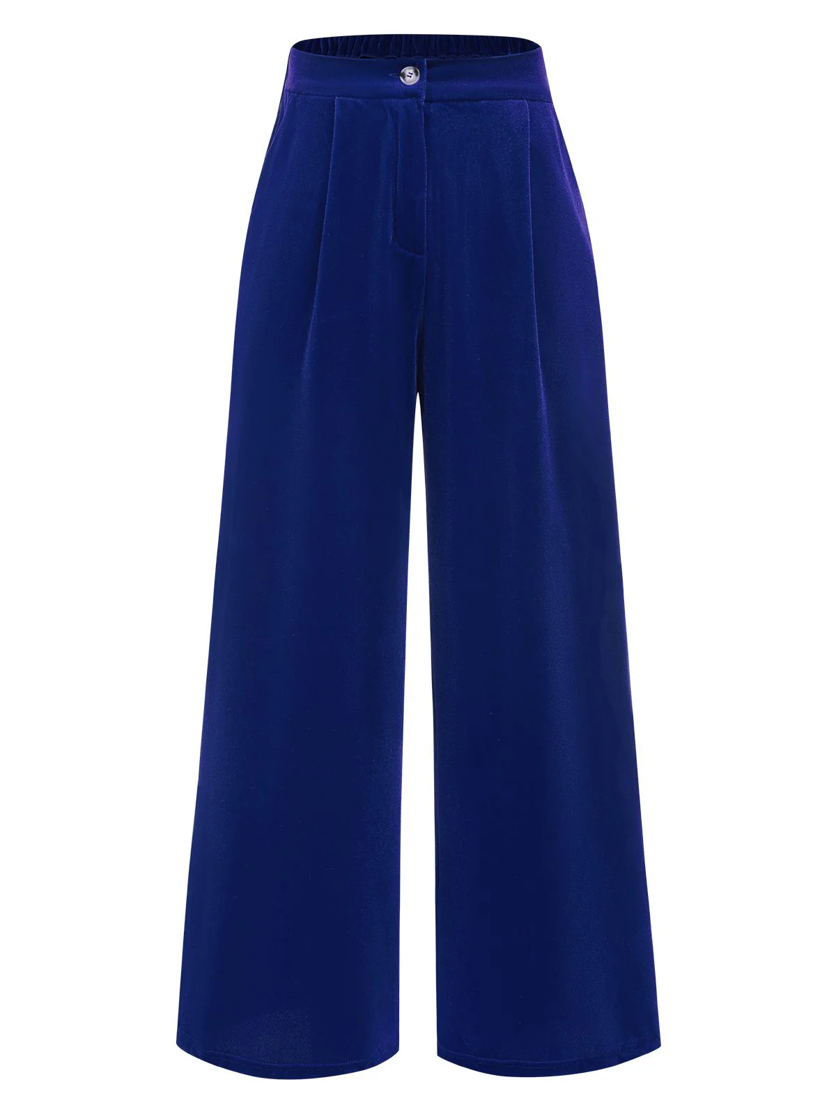 1950s Velvet High-Waist Solid Pants - Image 4