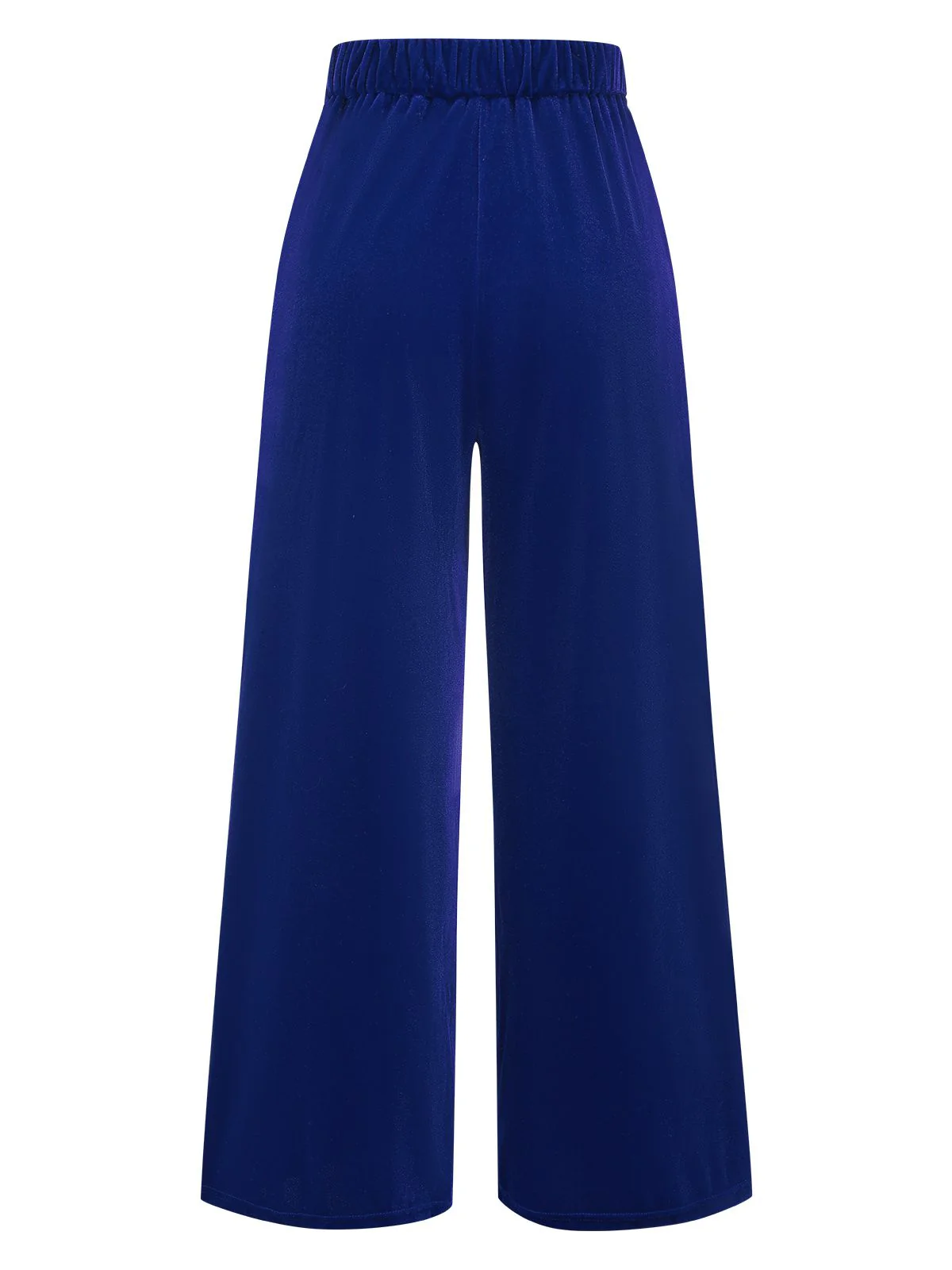 1950s Velvet High-Waist Solid Pants - Image 5