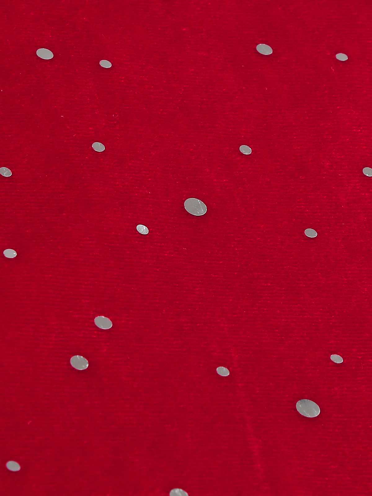 1950s Velvet Sparkling Solid A-Line Dress - Image 8