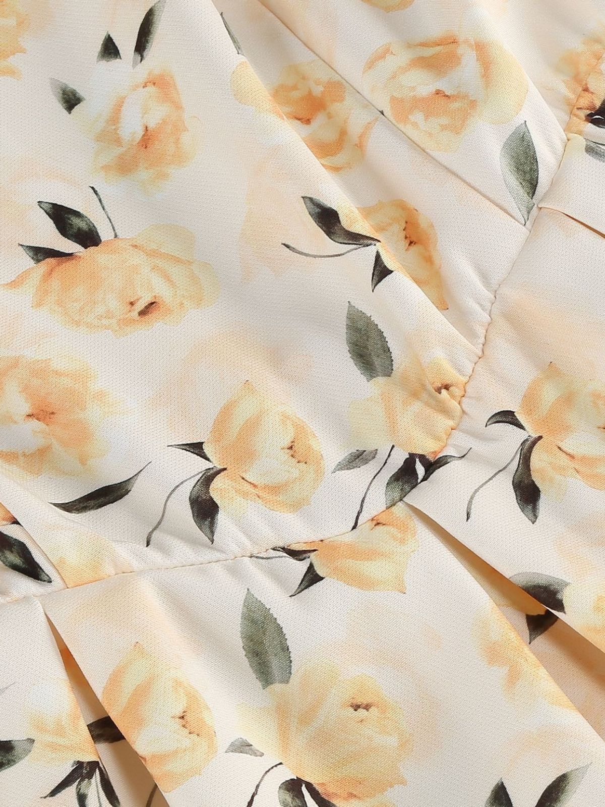 1950s Vintage Floral Swing Dress - Image 4
