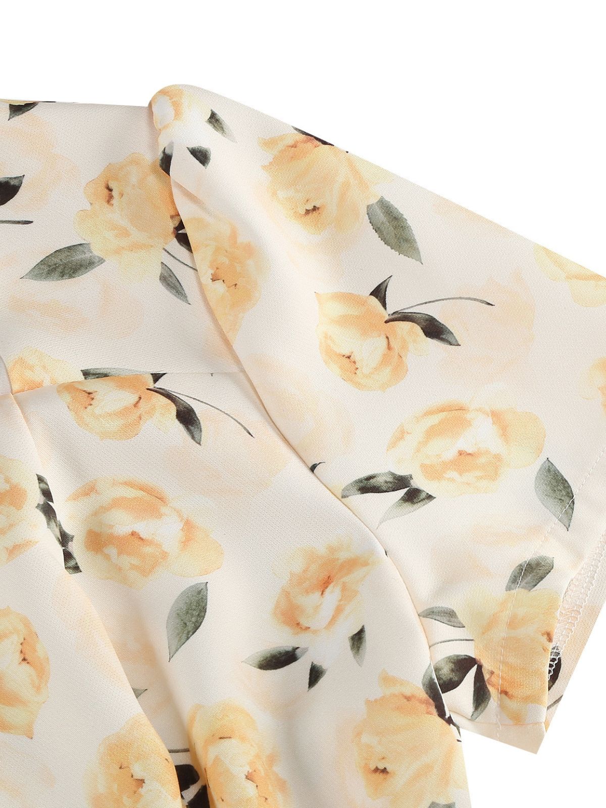 1950s Vintage Floral Swing Dress - Image 5