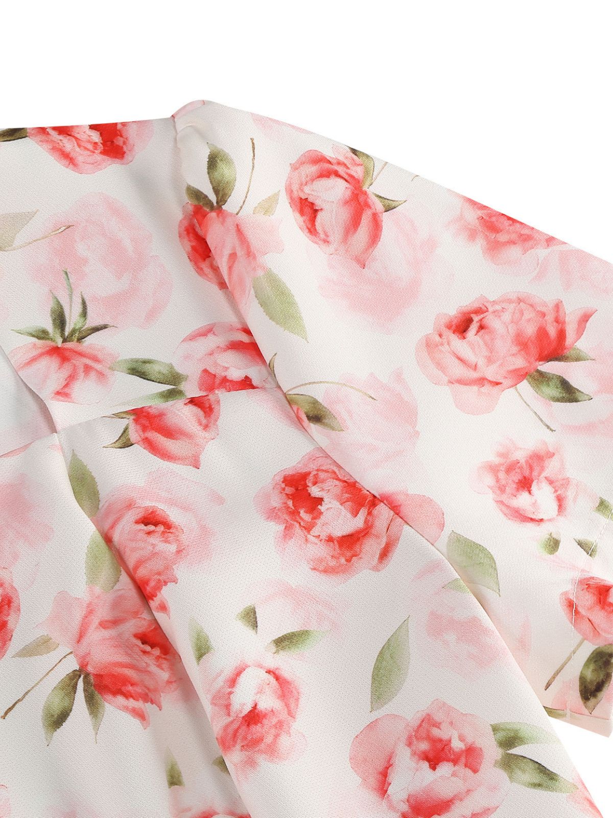 1950s Vintage Floral Swing Dress - Image 9