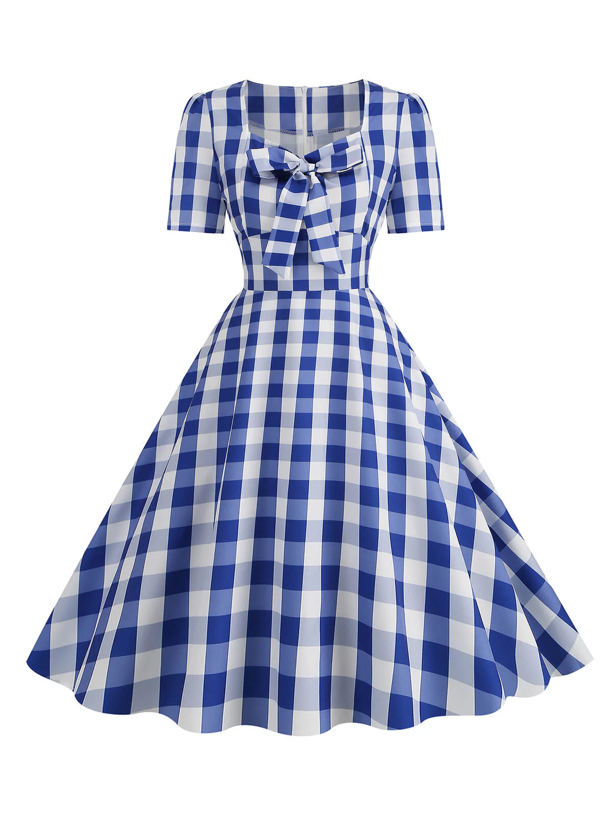 1950s Vintage Sweetheart Bow Swing Dress - Image 4