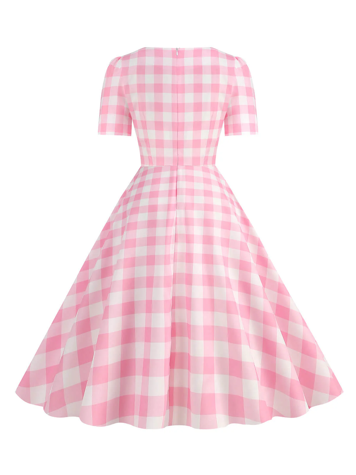 1950s Vintage Sweetheart Bow Swing Dress - Image 9