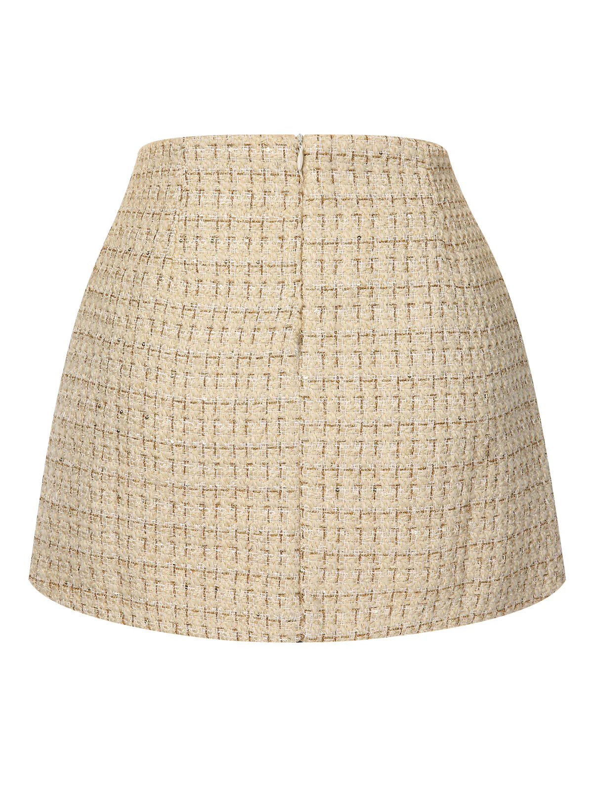 1960s A-Line Button Solid Skirt - Image 4