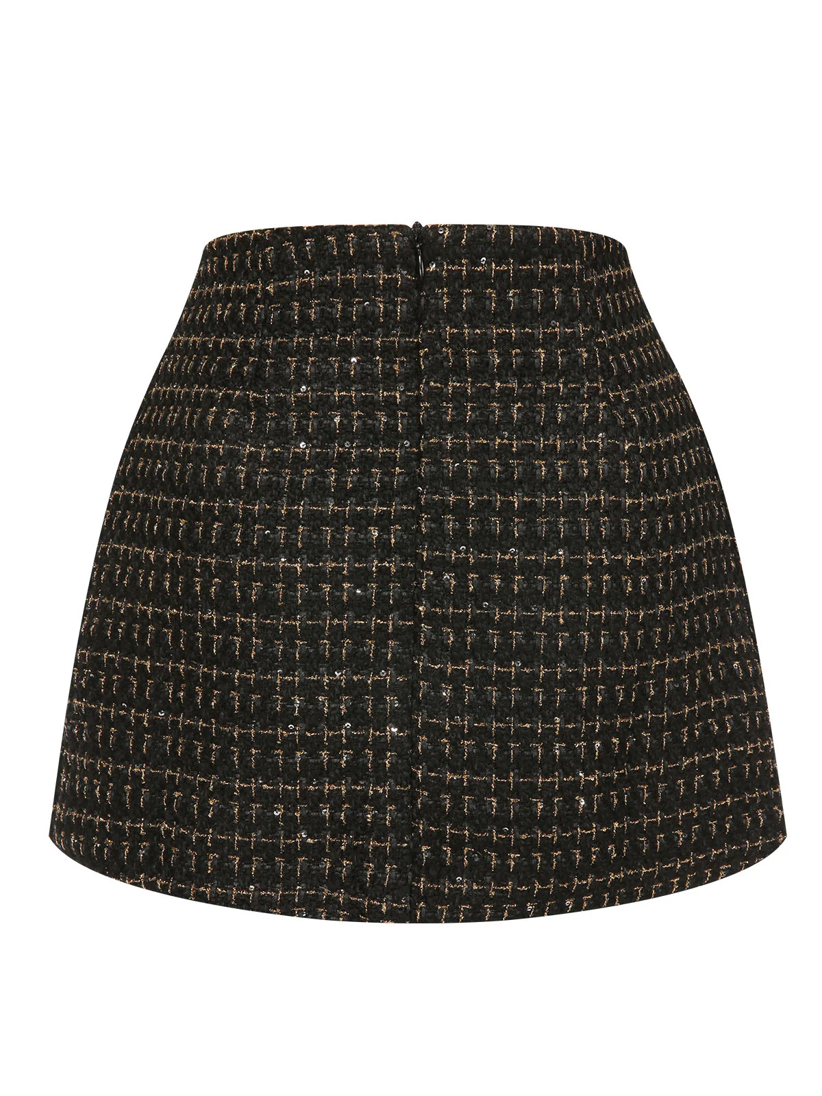 1960s A-Line Button Solid Skirt - Image 9