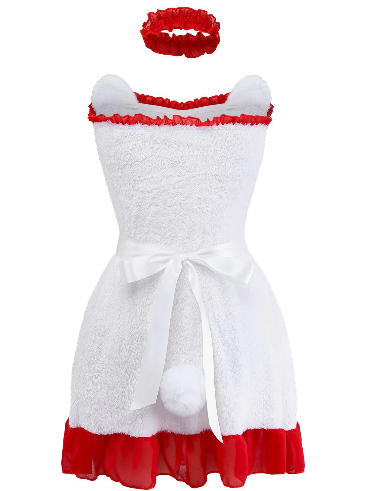 1960s Bow Bell Fluffy Tail Bunny Nightgown - Image 3
