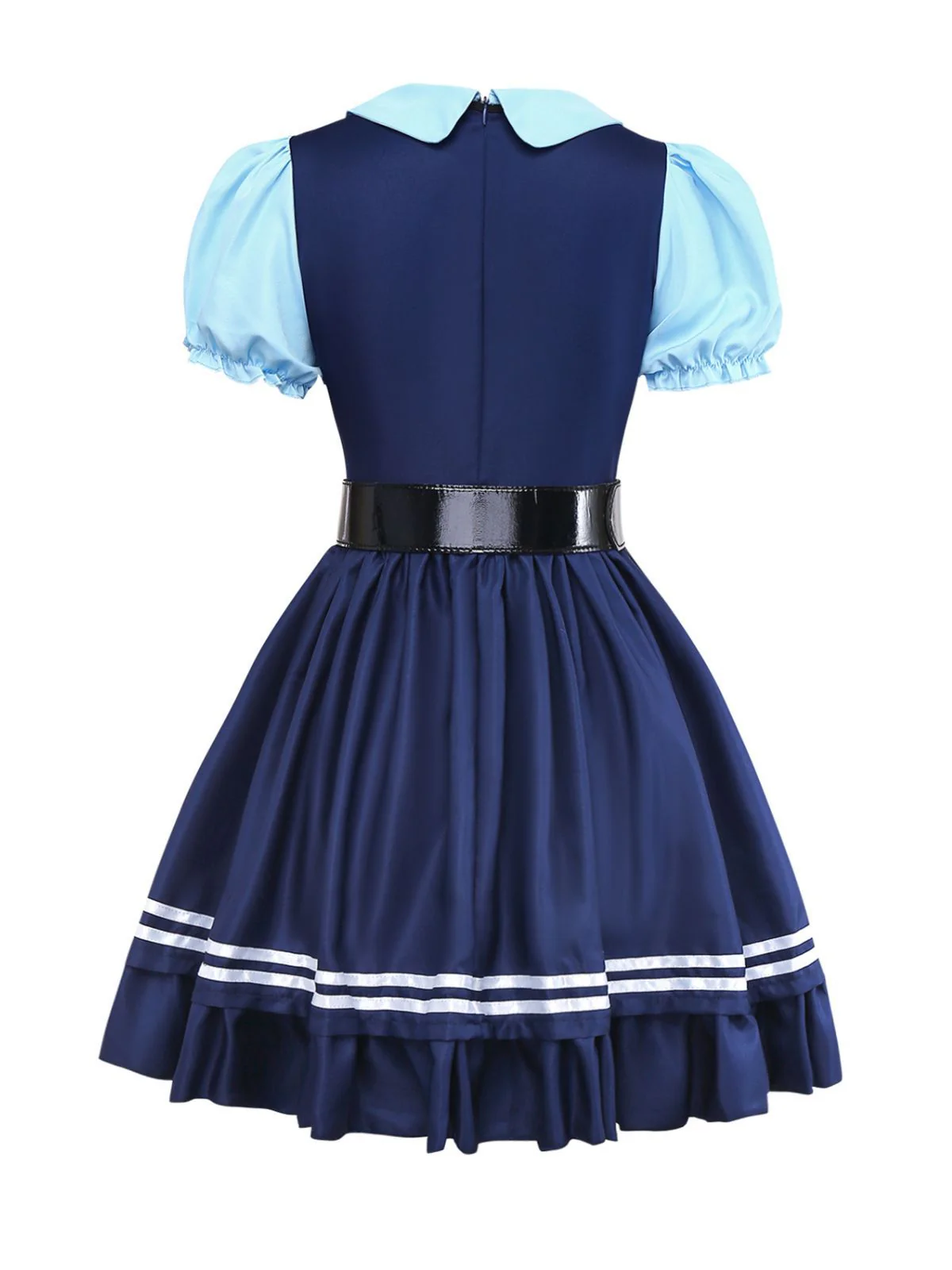 1960s Bunny Officer Mock Two-Piece Shirt Dress Set - Image 2