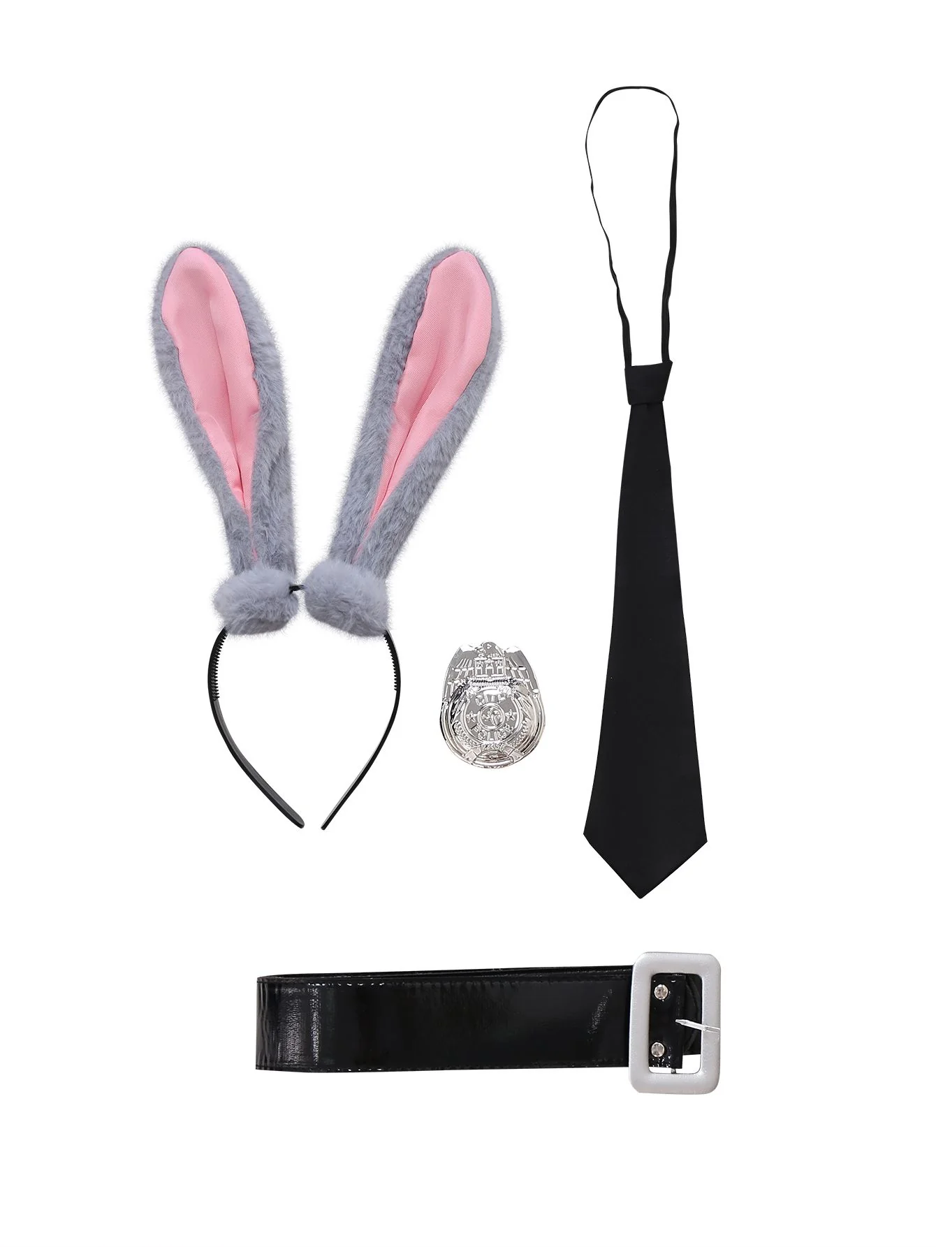 1960s Bunny Officer Mock Two-Piece Shirt Dress Set - Image 6