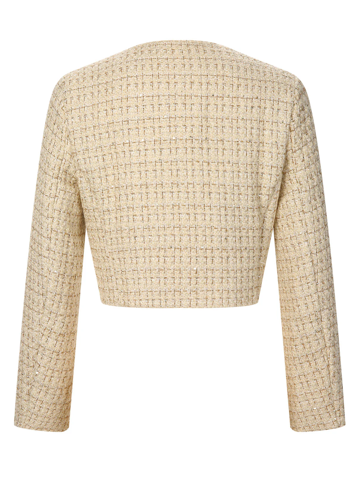 1960s Button Tweed Long Sleeve Cropped Coat - Image 10