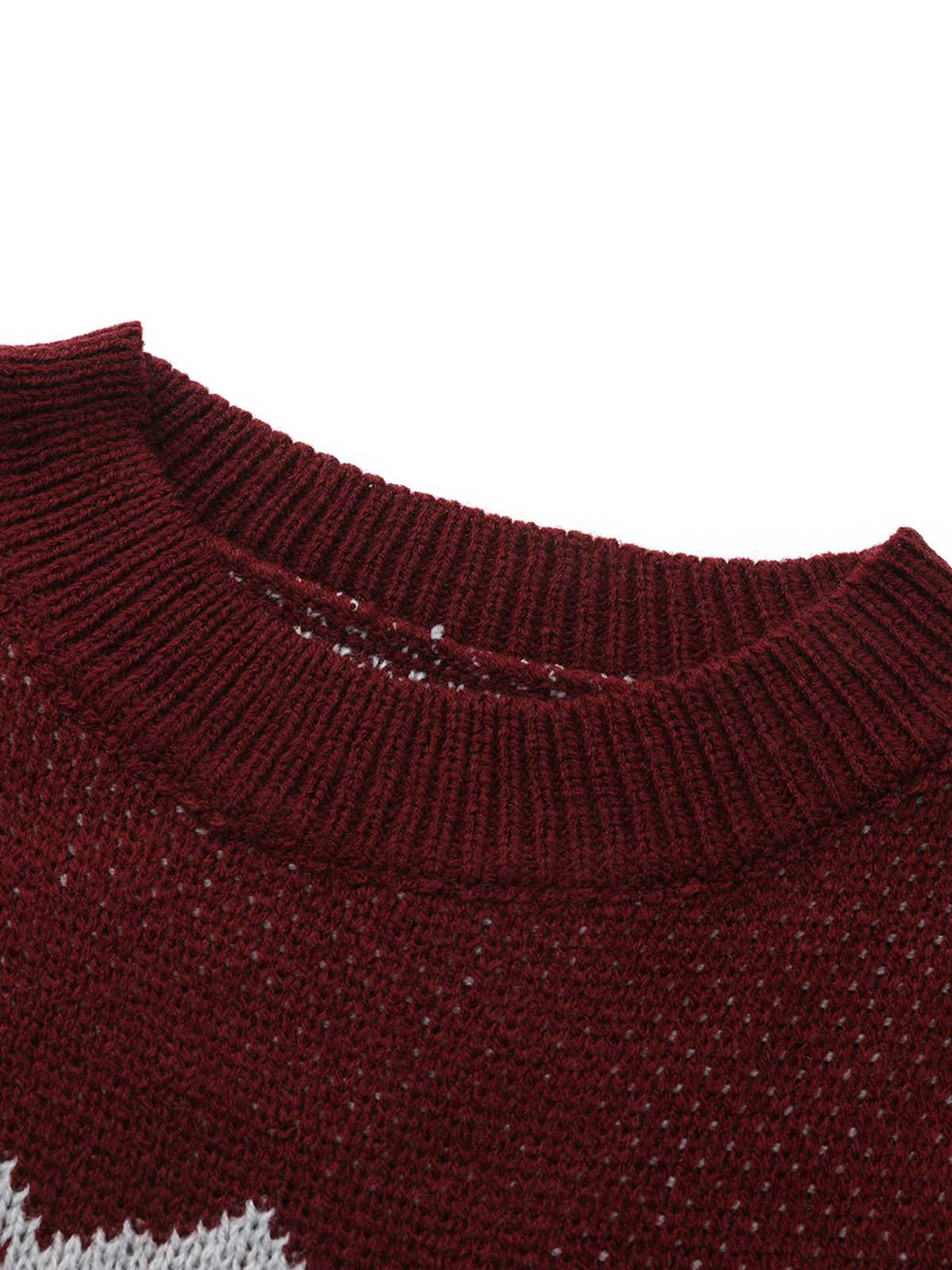1960s Colorblock Knit Sweater Dress - Image 4