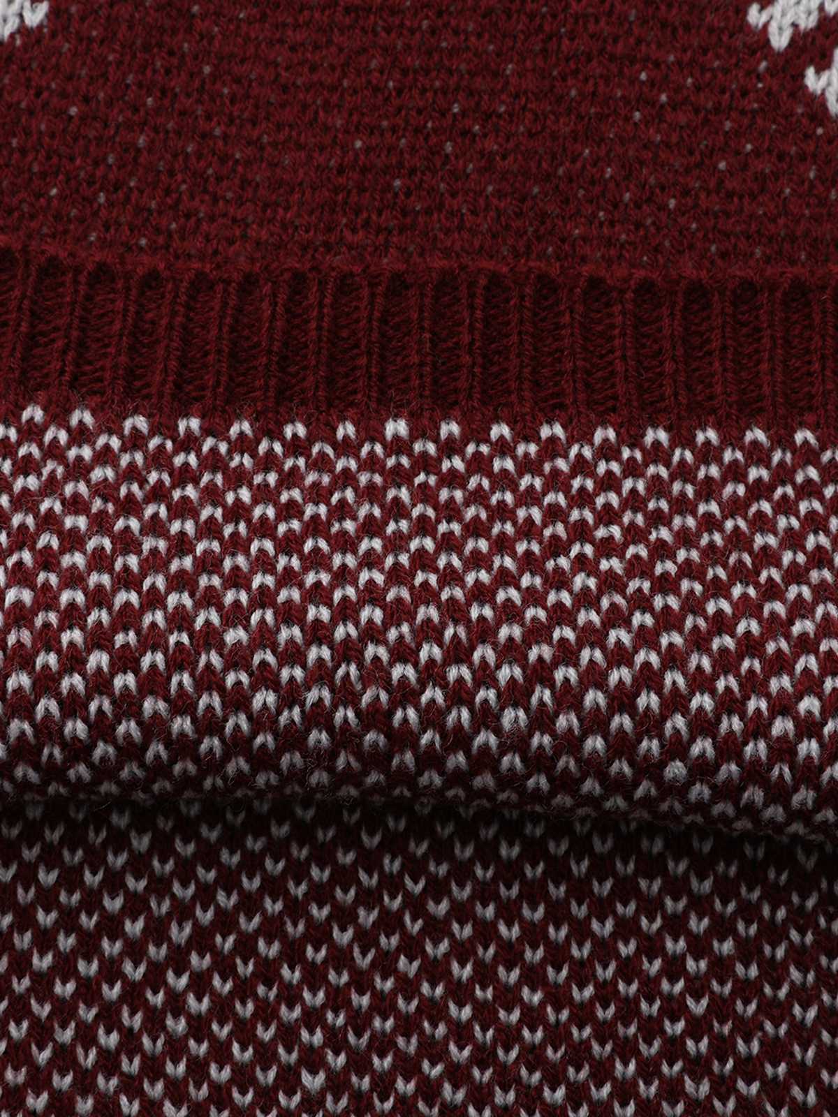 1960s Colorblock Knit Sweater Dress - Image 9