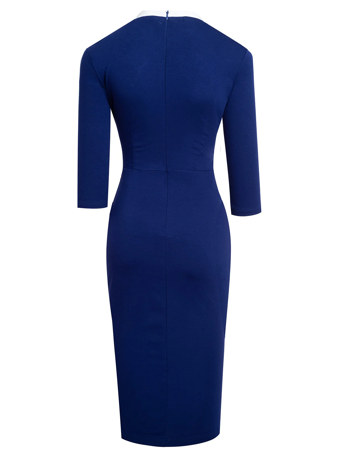 1960s Contrast Trim Bodycon Dress - Image 10