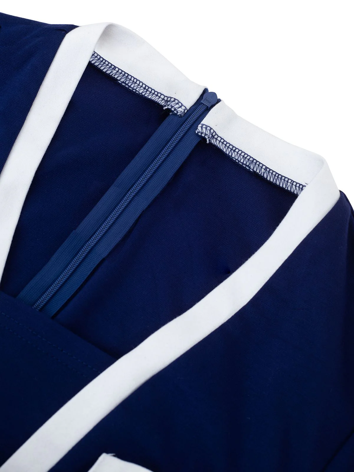 1960s Contrast Trim Bodycon Dress - Image 11