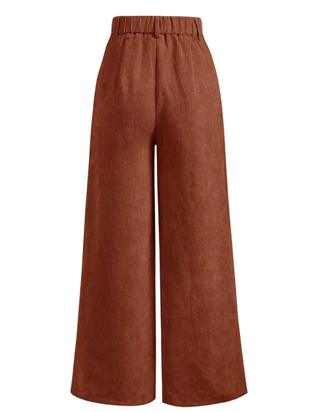 1960s Corduroy High Waist Wide-Leg Pants - Image 2