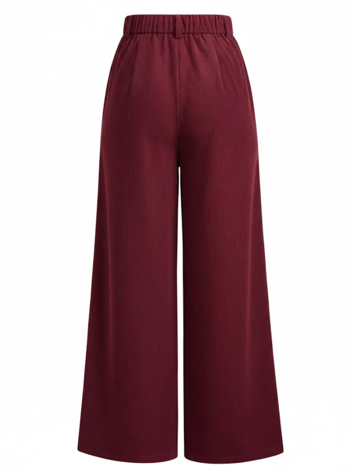 1960s Corduroy High Waist Wide-Leg Pants - Image 6