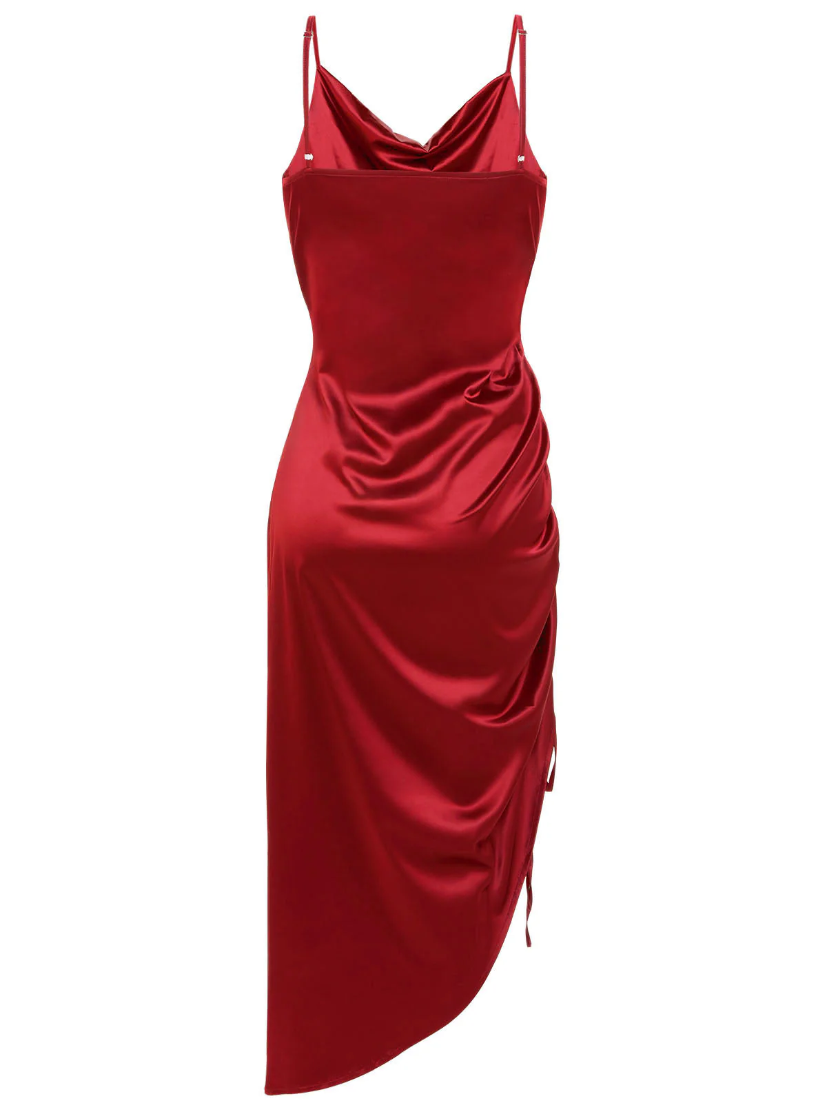 1960s Drawstring Spaghetti Strap Pencil Dress - Image 10