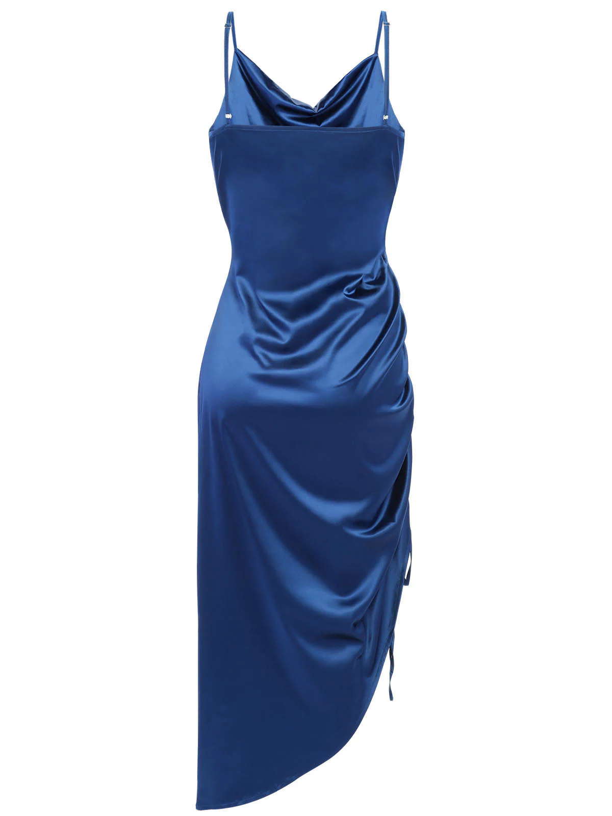 1960s Drawstring Spaghetti Strap Pencil Dress - Image 12