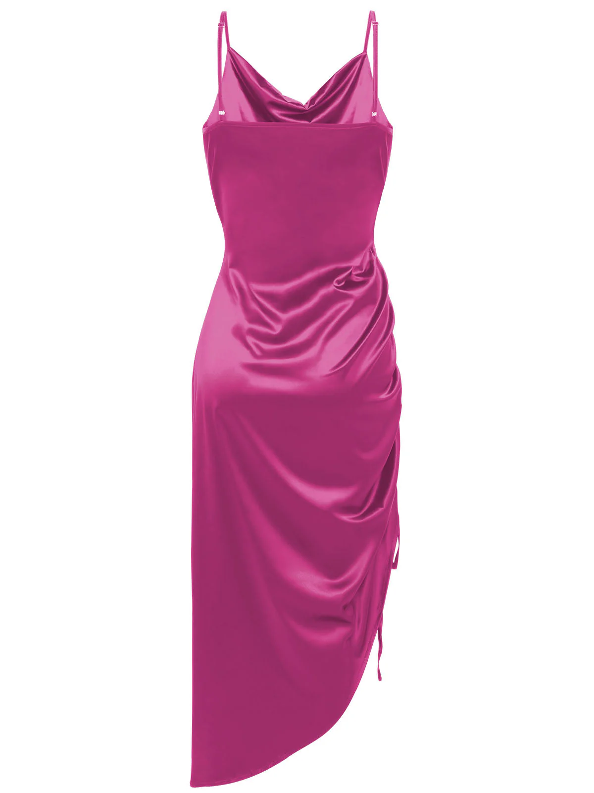 1960s Drawstring Spaghetti Strap Pencil Dress - Image 14