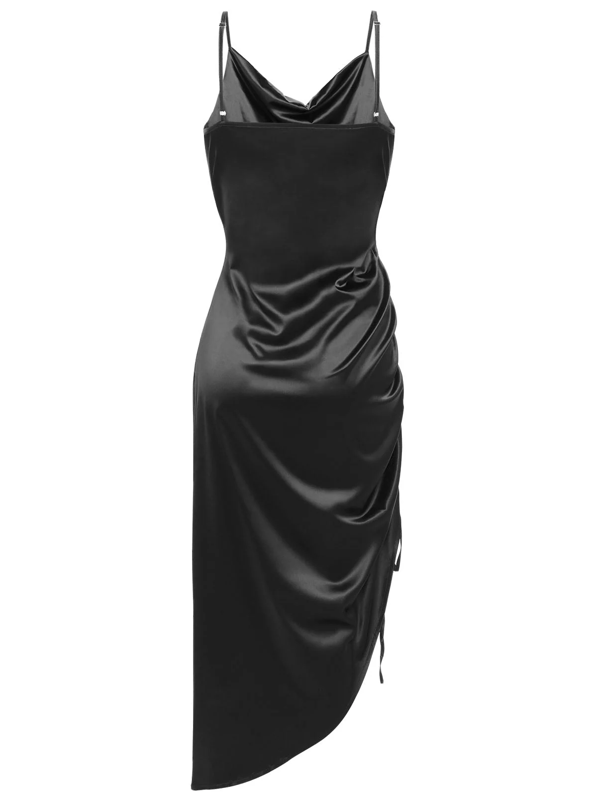 1960s Drawstring Spaghetti Strap Pencil Dress - Image 18
