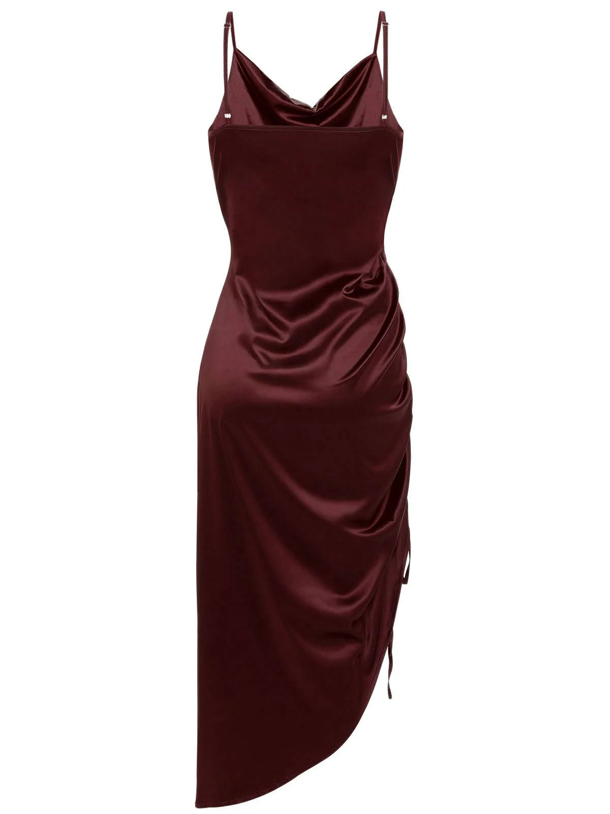 1960s Drawstring Spaghetti Strap Pencil Dress - Image 5