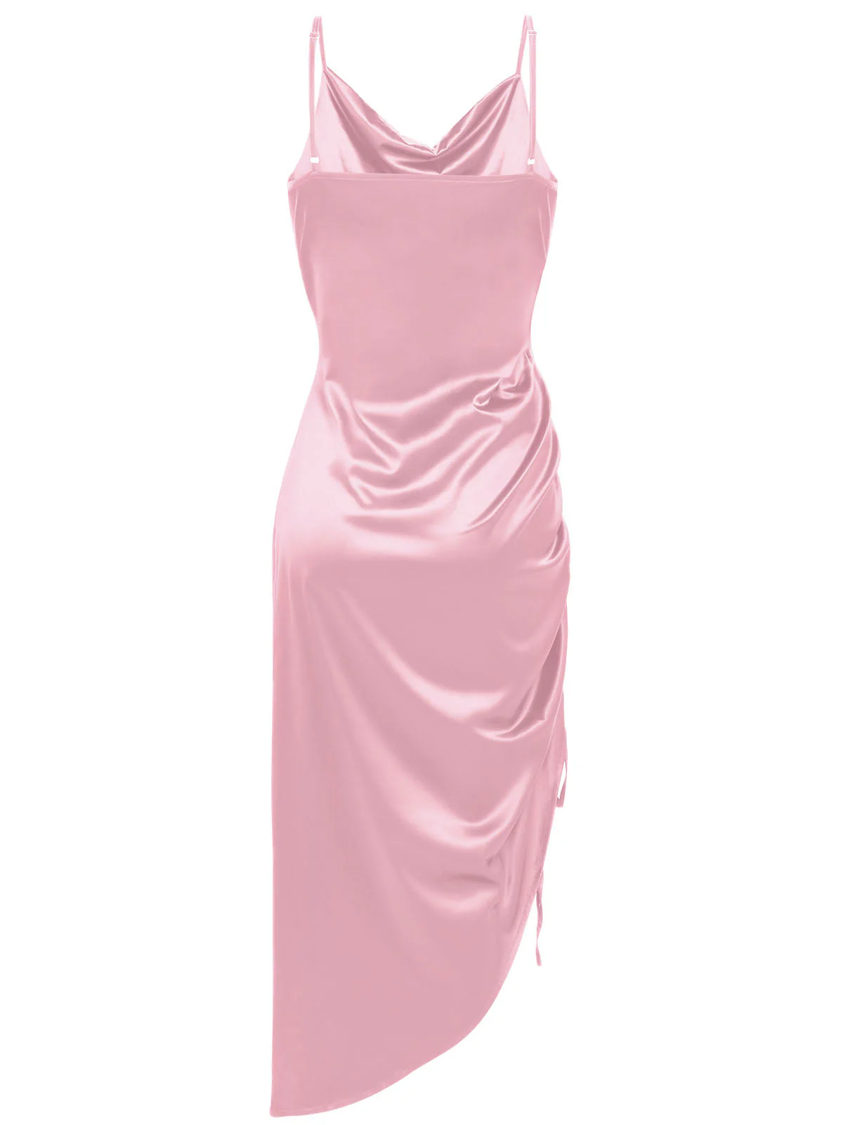 1960s Drawstring Spaghetti Strap Pencil Dress - Image 8