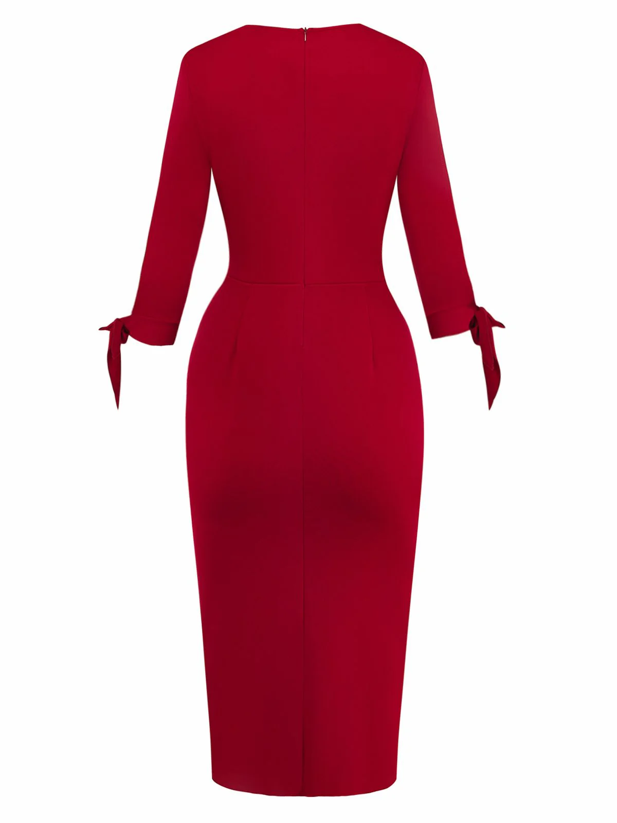 1960s Floral Cut-Out Patchwork Tie Dress - Image 4