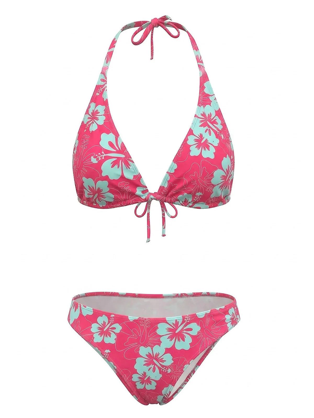 1960s Floral Tropical Bikini Set - Image 12