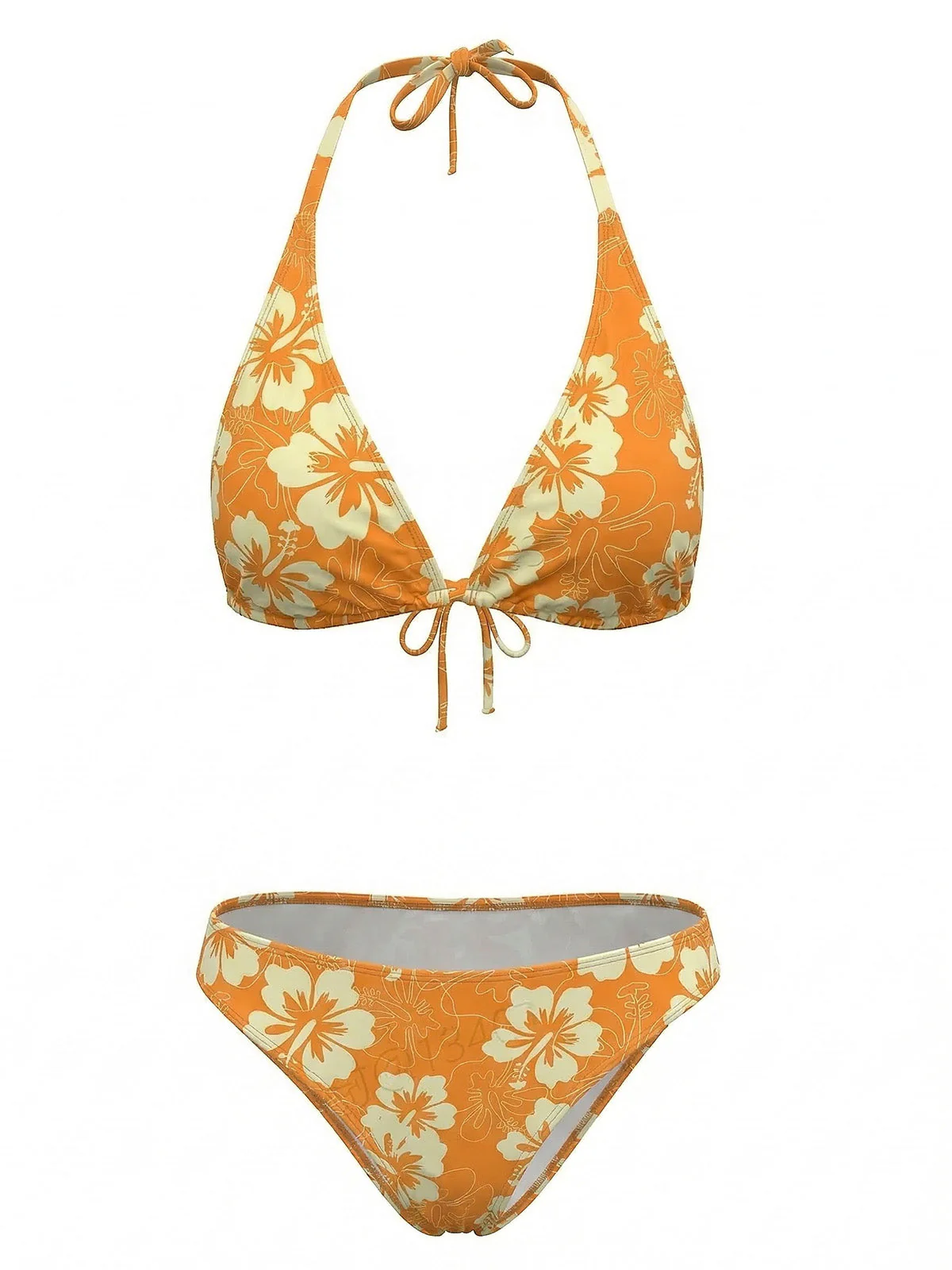 1960s Floral Tropical Bikini Set - Image 13