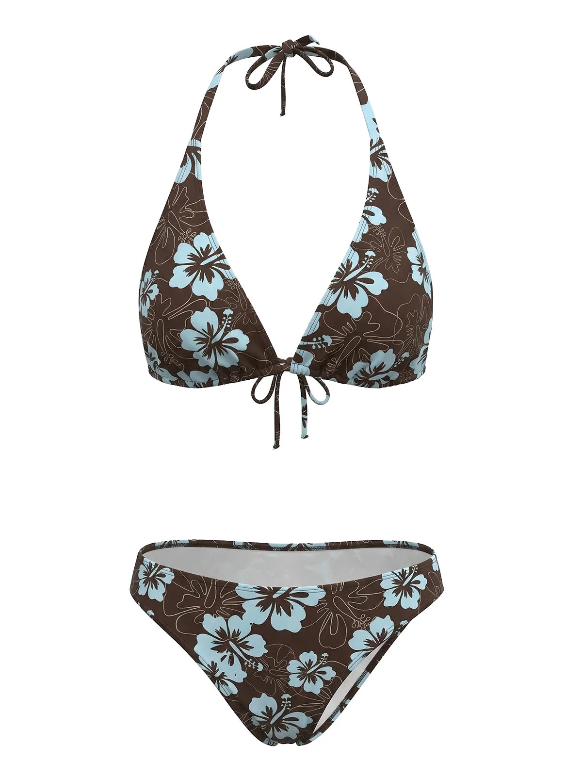1960s Floral Tropical Bikini Set - Image 2