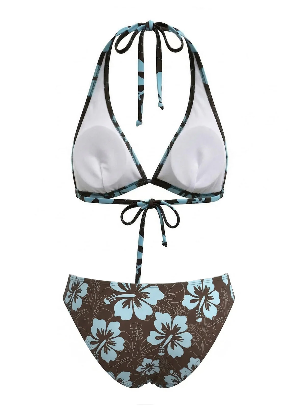 1960s Floral Tropical Bikini Set - Image 3