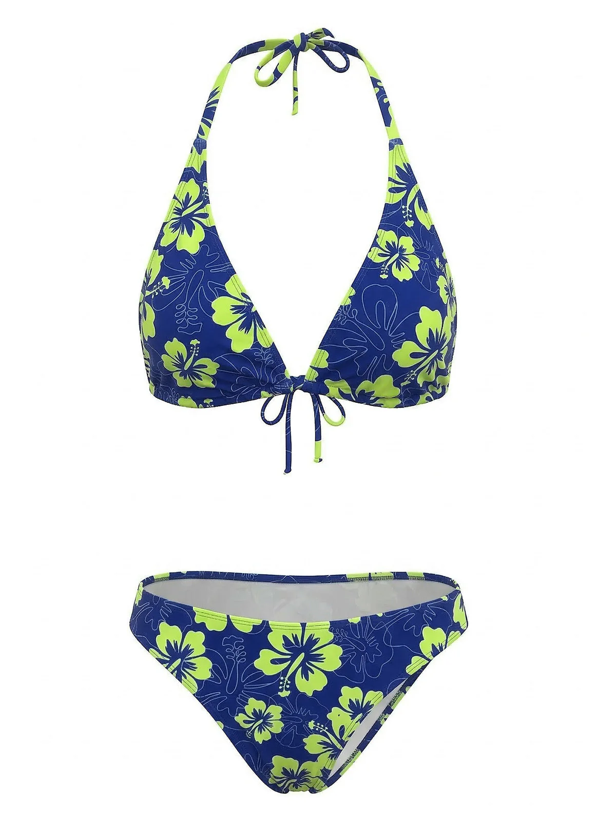 1960s Floral Tropical Bikini Set - Image 4