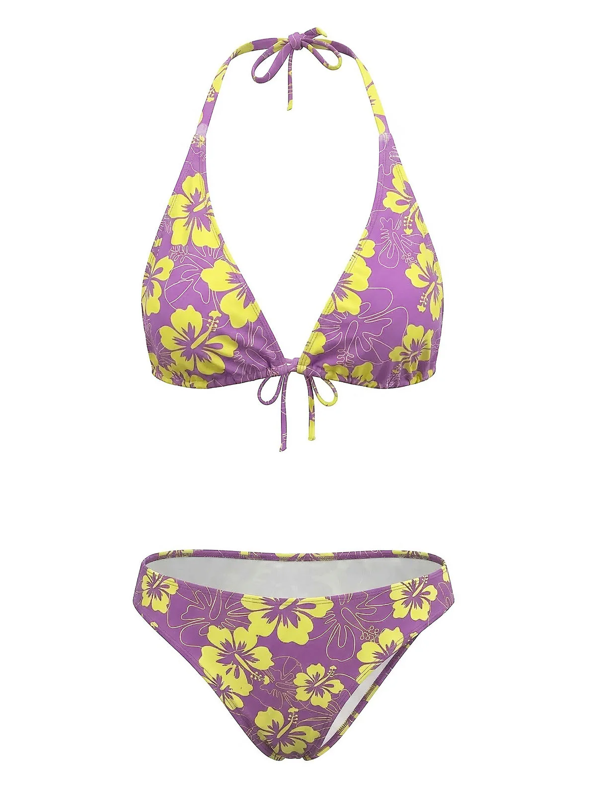 1960s Floral Tropical Bikini Set - Image 8