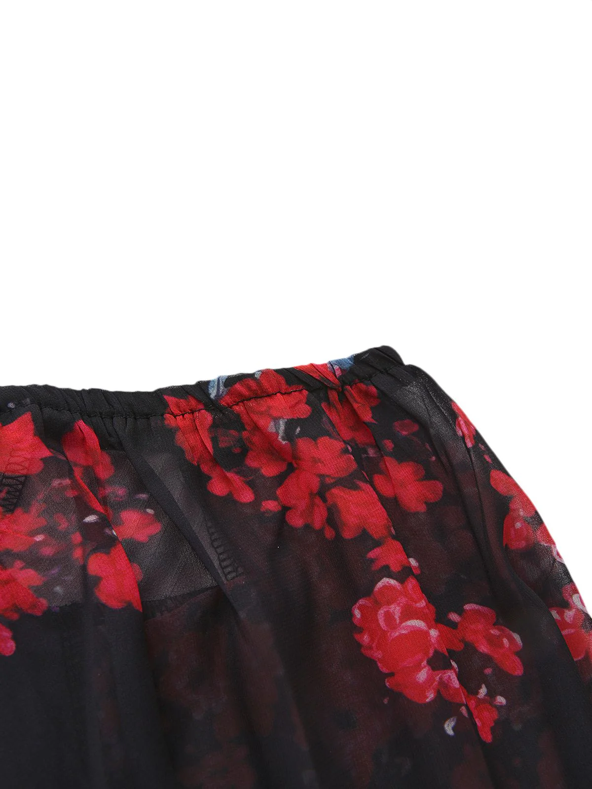 1960s French Tea Floral Off-Shoulder Bodycon Dress - Image 4