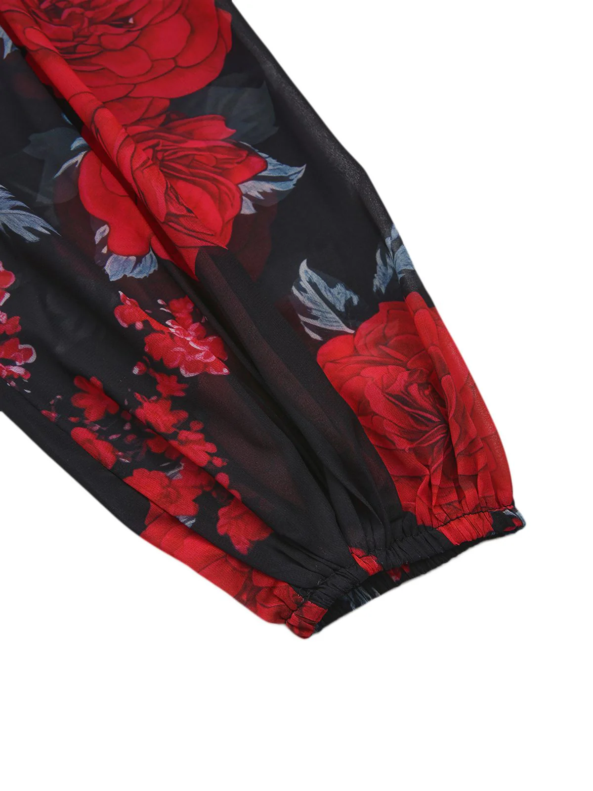 1960s French Tea Floral Off-Shoulder Bodycon Dress - Image 5