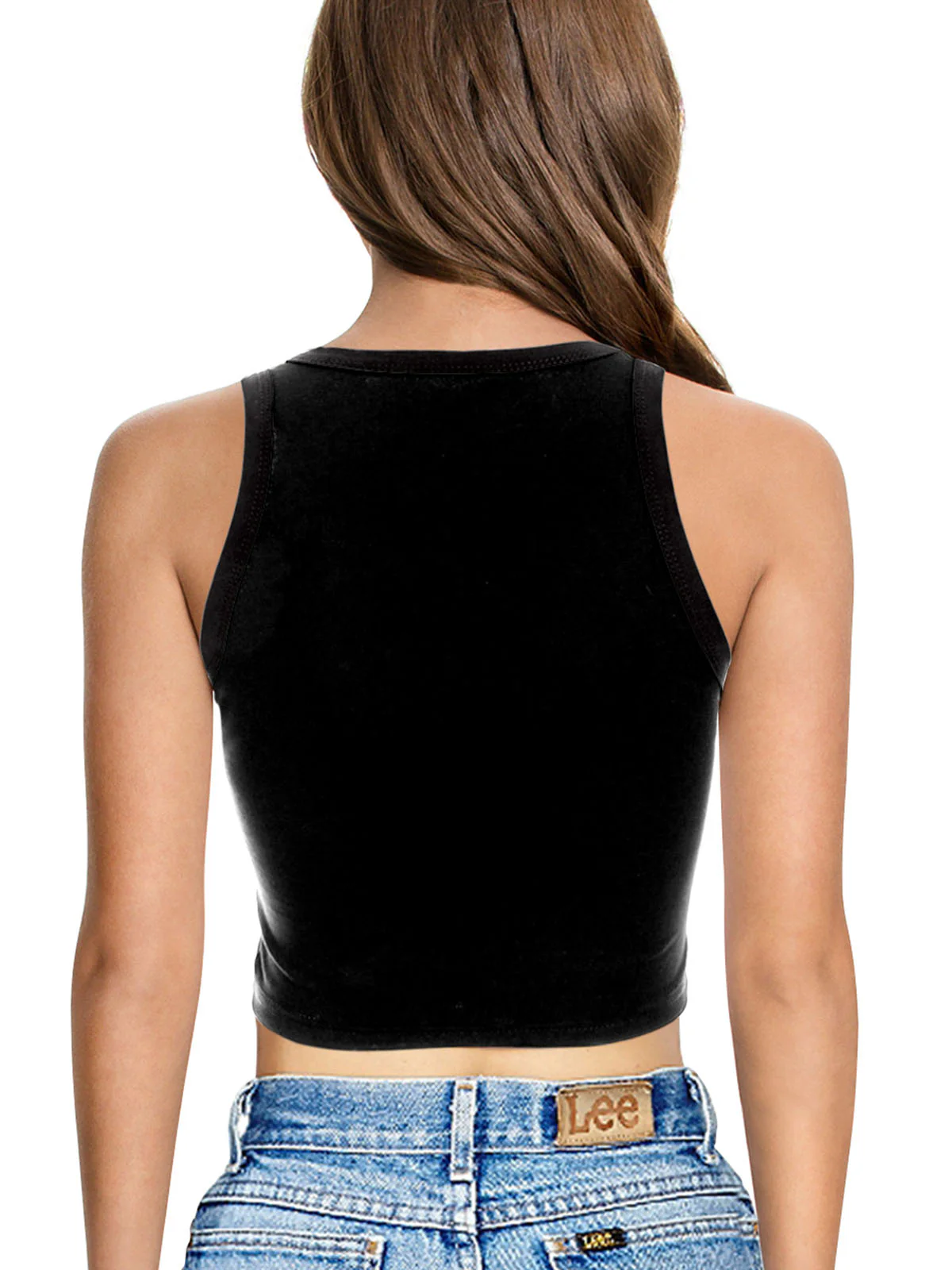 1960s Halloween Skull Pumpkin Crop Sleeveless Top - Image 6