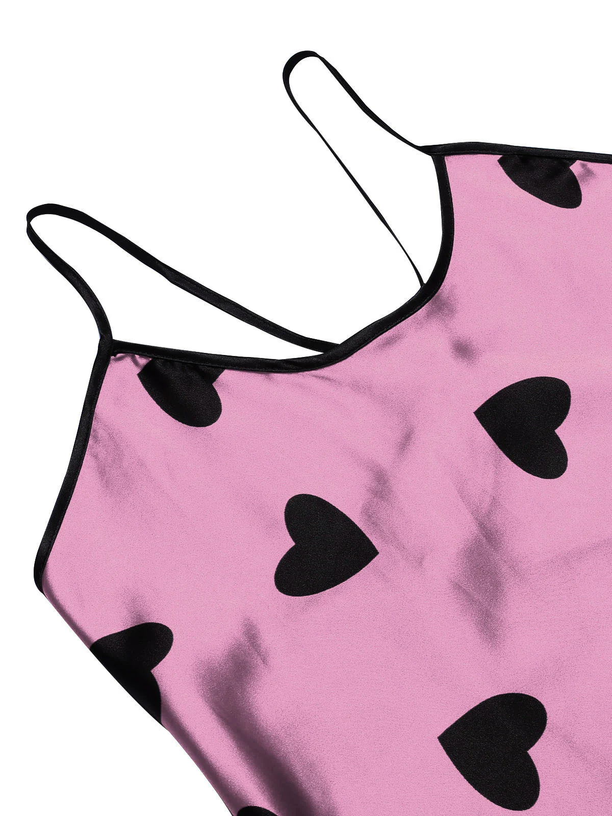 1960s Heart Spaghetti Straps Nightgown - Image 4