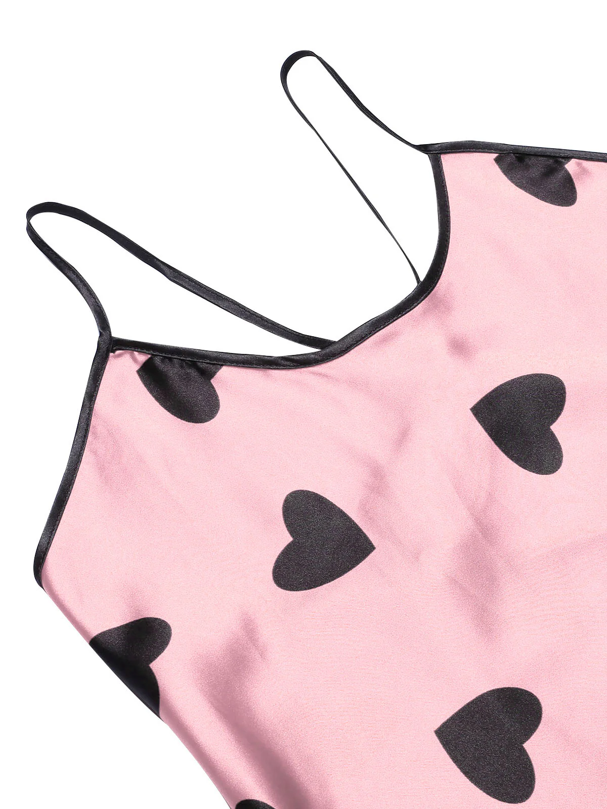 1960s Heart Spaghetti Straps Nightgown - Image 8