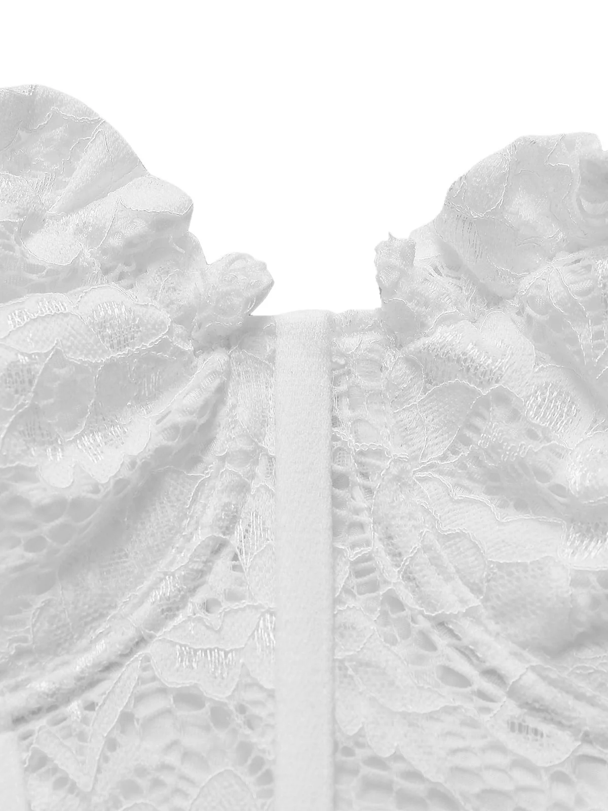 1960s Lace Suspender Corset Bodycon Dress - Image 3
