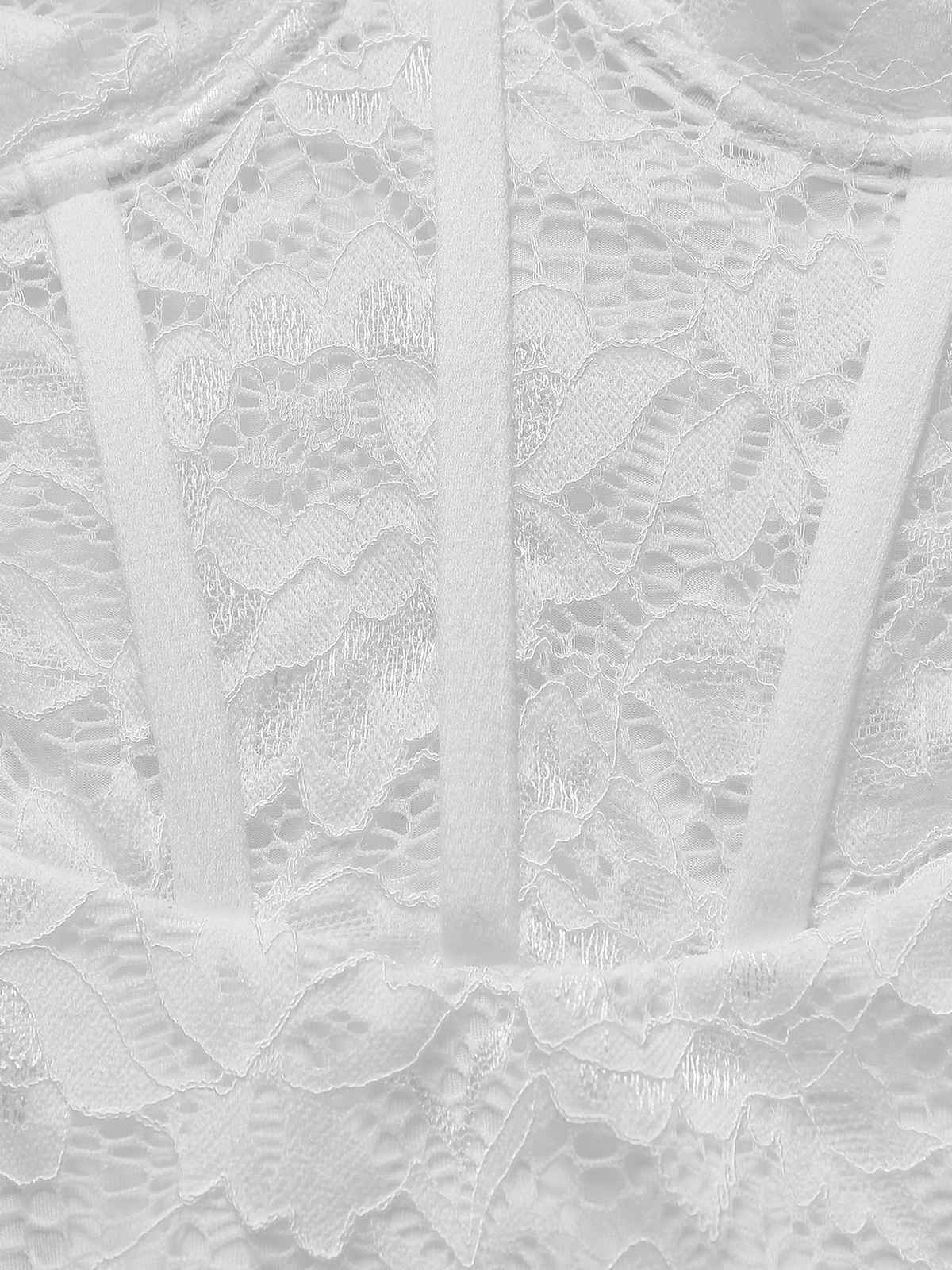 1960s Lace Suspender Corset Bodycon Dress - Image 4
