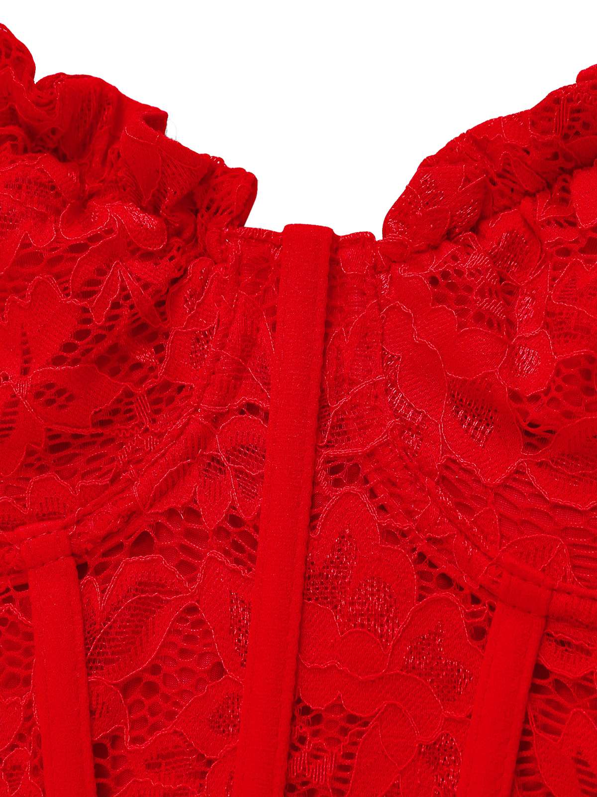 1960s Lace Suspender Corset Bodycon Dress - Image 7