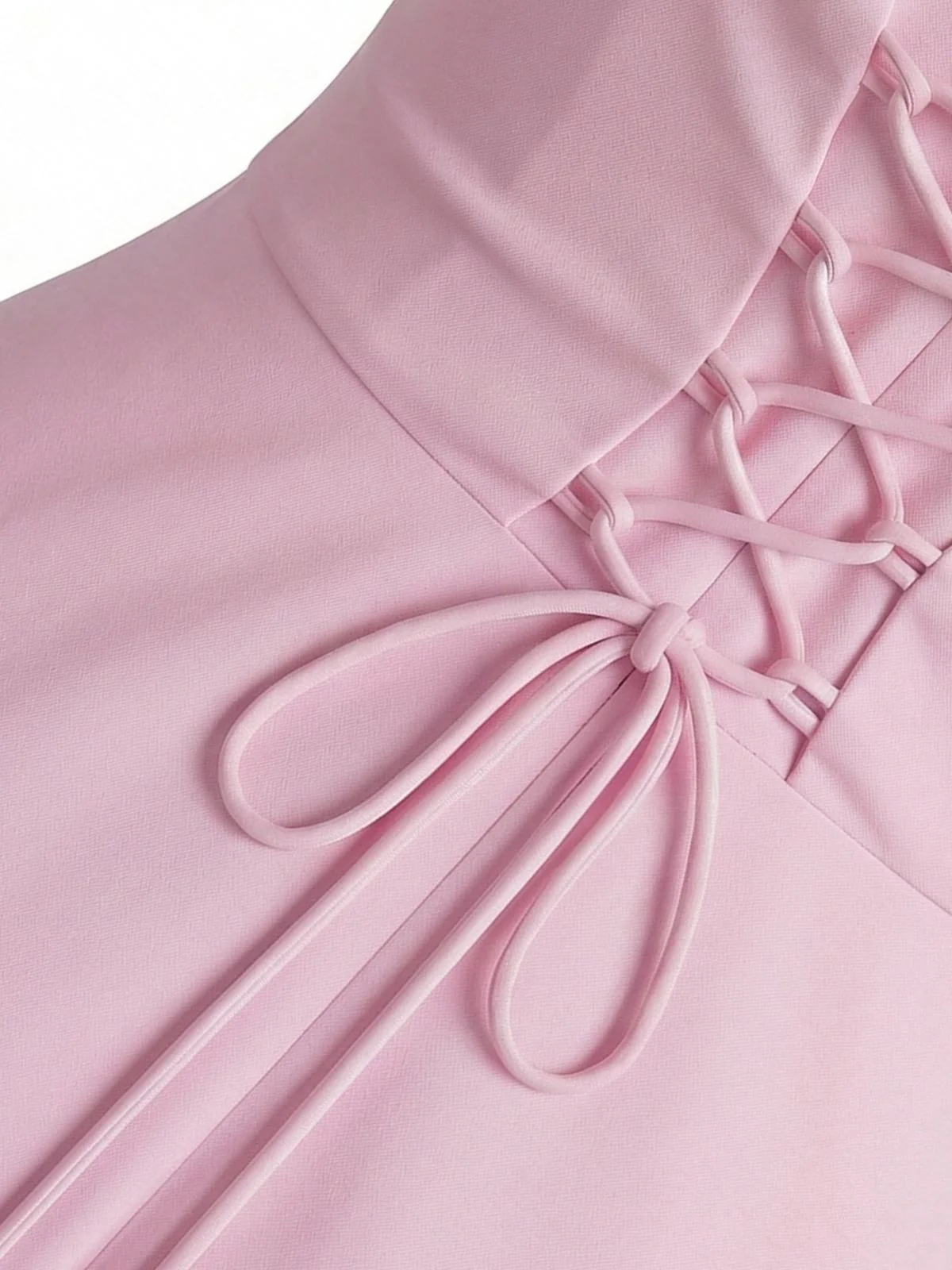 1960s Lace Square Neck Backless French Dress - Image 4