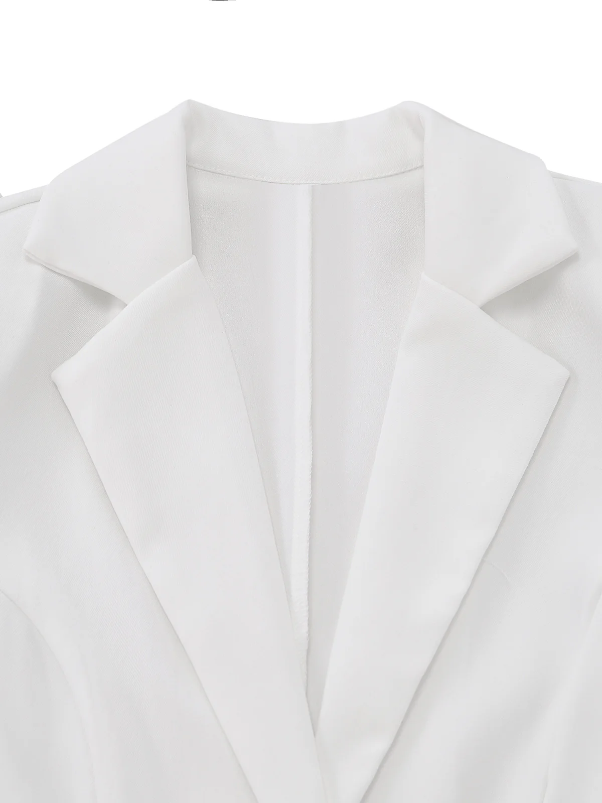 1960s Lace Trim Solid Tailored Blazer - Image 3